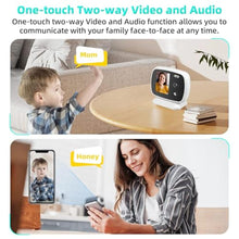 Load image into Gallery viewer, Video Calling Security Camera,Kids' Instant Video Call One-Tap FaceTime with Parents,2-Way Audio & Clear Vision. Motion Detection Night Vision. Baby Monitor Pet Camera Nanny Camera for Home Security._98