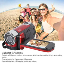 Load image into Gallery viewer, Video Camera Camcorder, 1080P 16MP DV Camera Vlogging Recorder, 2.7in TFT 270 Degree Rotatable 16X Zoom Digital Camera for Teens Students Boys Girls Gift (Red)_4030