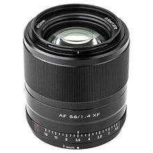 Load image into Gallery viewer, VILTROX 56mm F1.4 f/1.4 XF Autofocus APS-C Portrait Lens for Fuji Fujifilm X-Mount X-T3 X-T2 X-H1 X20 X-T30 X-T20 Black_1