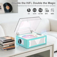 Load image into Gallery viewer, Vintage cd Player Cyan, Blue_6039