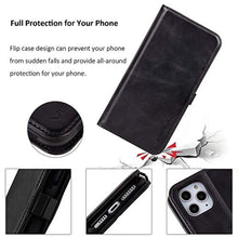 Load image into Gallery viewer, VISOUL Case for iPhone 11 Pro Max Case Wallet with Card Holder for Men and Women, Genuine Leather Folio Flip Case Cover with Magnetic Clasp Closure for iPhone 11 Pro Max (6.5-inch) (Black)_1741