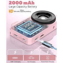 Load image into Gallery viewer, Vitaler Digital Camera,Autofocus 4K FHD Camera for Photography with 32GB Card and OTG,48MP Portable Compact Point and Shoot Digital Camera for Teens Kids Adult Beginner with 18X Zoom, 2000 mAh Battery, Pink_19