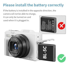 Load image into Gallery viewer, VJIANGER 4K Digital Camera, Vlogging Camera with 180 Flip Screen, YLWCWhite_563