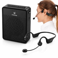 Load image into Gallery viewer, Voice Amplifier Wireless Ear-Hook Headset Microphone B007, Black_1