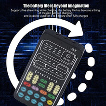 Load image into Gallery viewer, Voice Changer Set, I9 Multifunction Portable Recording Mini Sound Card, 8 Different Sounds, High Device Compatibility, for Game Music Recording, Phone Computer Sound Changer(English Version)_48