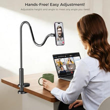 Load image into Gallery viewer, Voinap Magnetic Gooseneck Phone Holder for Bed, 360 Flexible Long Arm, Gray_677