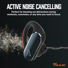 Load image into Gallery viewer, VOKALEN Reflex Pro - Wireless Sport Earbuds with Ear Hooks, Active Noise Cancellation, up to 50H of Battery Life, IP68 Dust and Waterproof, Touch Control, Secure Fit for Sports (Black)_106