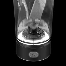 Load image into Gallery viewer, VOLTRX Premium Electric Protein Shaker Bottle, Made with Tritan - BPA Free - 24 oz Vortex Portable Mixer Cup/USB Rechargeable Shaker Cups for Protein Shakes, Black_8647