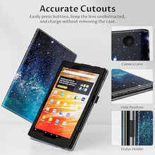 Load image into Gallery viewer, VORI Case for All-New Amazon Kindle Fire HD 10 Tablet (13th/11th Generation 2023/2021 Release) and Fire HD 10 Plus 10.1" - Slim Folding Stand Folio Cover with Auto Wake/Sleep & Hand Strap, Galaxy_3038