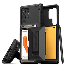 Load image into Gallery viewer, VRS DESIGN Damda Glide Hybrid Phone Case for Galaxy S23 Ultra Case, Sturdy Functional Case Compatible with Galaxy S23 Ultra 6.8' (2023) Groove Black_1