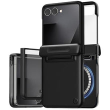 Load image into Gallery viewer, VRS DESIGN Terra Guard Modern for Galaxy Z Flip 7 5G Phone Case (2025), Magnetic Case with Built-in Screen Protector & Semi-Auto Hinge Protection (Matte Black), MatteBlack_1