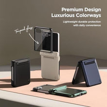 Load image into Gallery viewer, VRS DESIGN Terra Guard Modern for Galaxy Z Flip 7 5G Phone Case (2025), Magnetic Case with Built-in Screen Protector & Semi-Auto Hinge Protection (Matte Black), MatteBlack_4433