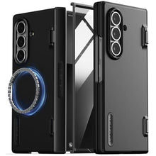 Load image into Gallery viewer, VRS DESIGN Terra Guard Modern for Galaxy Z Fold 7 (2025) Magnetic Phone Case with Built-in Screen Protector, Rugged Dual Layer Protection & Spring-Loaded Hinge Cover (Matte Black), MatteBlack_1