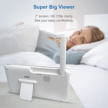 Load image into Gallery viewer, VTech RM7764-2HD Smart WiFi Baby Monitor with 2 Cameras, 1080p HD Video, 360 Pan & Tilt, 10x Zoom, 7" HD Parent Unit, Night Vision, Soothing Sounds, 2-Way Talk, Temperature & Motion Detection, White_271