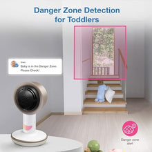 Load image into Gallery viewer, VTech V-Care VC2105 1080p FHD Over-The Crib Mount Smart Baby Monitor 5 720p LCD Screen,Table Stand,Remote Access,Versatile Placement,Intelligence Detection, Sleep Analysis,18hrs Recording,with WiFi, White_6528