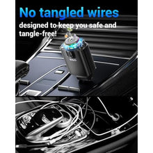 Load image into Gallery viewer, W & O Car Charger Fast Charger for iPhone17/16/15,69W Retractable car Charger with Aromatherapy and Starlight,5 in 1 Fast Car Charger with L/C Cables,Car Charger Adapter for iPhone,AndroidPurple_8