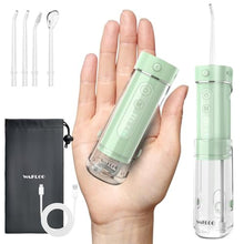 Load image into Gallery viewer, WAFLOO Water Flosser Travel Mini Cordless Portable: 5 Modes for Brace, Green_1