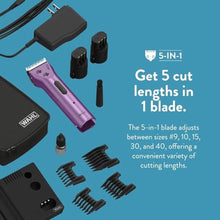 Load image into Gallery viewer, Wahl Professional Animal Arco Pet, Dog, Cat, and Horse Cordless Clipper Kit, Purple (8786-1001)_8293