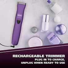 Load image into Gallery viewer, Wahl Pure Confidence Rechargeable Electric Trimmer, Shaver, & Detailer for Smooth Shaving & Trimming of The Face, Underarm, Eyebrows, & Bikini Areas Model 9865-100, purple_8729