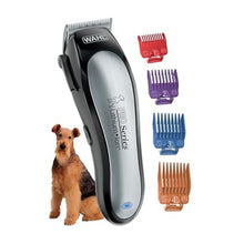 Load image into Gallery viewer, Wahl USA Lithium Ion Pro Series Cordless Animal Clippers Rechargeable, Heavy-Duty, Electric Dog & Cat Grooming Kit for Small & Large Breeds with Thick to Heavy Coats Model 9766, BlackSilver_8286