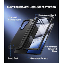 Load image into Gallery viewer, Waldeng for Samsung Galaxy Z Fold 7 Case, Compatible with MagSafe, Hidden Kickstand & 9H Screen Protector, S Pen Slot & Hinge Protection, Shockproof for Z Fold 7, Blackno Pen, BlackwithSPenHoldernopen_2100