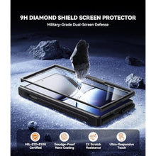 Load image into Gallery viewer, Waldeng for Samsung Galaxy Z Fold 7 Case, Compatible with MagSafe, Hidden Kickstand & 9H Screen Protector, S Pen Slot & Hinge Protection, Shockproof for Z Fold 7, Blackno Pen, BlackwithSPenHoldernopen_2101