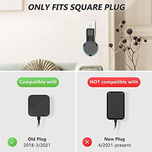 Load image into Gallery viewer, WALI Outlet Wall Mount, Holder Stand for Echo Dot 3rd Gen, Smart Home Speakers Plug Mount for Alexa with Cable Management, (AMM002-2B), 2 Pack, Black_1336