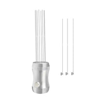 Load image into Gallery viewer, Walsunte WDT Tool for Espresso, Magnetic Espresso Distribution Tool with 8x0.4mm Stainless Steel Needles and 3 Replacement Needles, Espresso Stirrer for Puck Prep, Silver_1