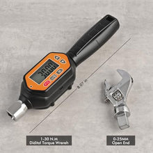 Load image into Gallery viewer, wanlvkang Digital Torque Wrench, 1.0 to 30 Nm Open End Torque Wrench Set with 25 mm Open End Head for Hvac Mini Split and Refrigeration System (30 NM), Orange_5459