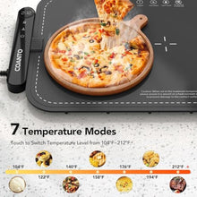 Load image into Gallery viewer, Warming Mat for Food, Waterproof Warming Tray for Buffets Party, Food Warmer with 7 Temperature Settings, Roll-Up Storage, 23.6"x14.6", Grey, Gray_7