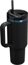 Load image into Gallery viewer, STANLEY Quencher H2.0 Tumbler with Handle & Straw 30 oz Black Chroma | Twist On 3-Way Lid | Cupholder Compatible for Travel | Insulated Stainless Steel Cup | BPA-Free