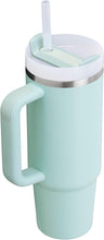 Load image into Gallery viewer, Stanley Quencher H2.0 Tumbler with Handle 30 oz | Screw Off Lid with Included Straw | Leakproof & Car Cupholder Compatible for Travel | Insulated Stainless Steel Cup for Water and More | Seafoam