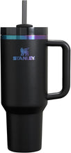 Load image into Gallery viewer, STANLEY Quencher H2.0 Tumbler with Handle & Straw 30 oz Black Chroma | Twist On 3-Way Lid | Cupholder Compatible for Travel | Insulated Stainless Steel Cup | BPA-Free