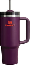 Load image into Gallery viewer, Stanley Quencher H2.0 FlowState Stainless Steel Vacuum Insulated Tumbler with Lid and Straw for Water, Iced Tea or Coffee, Smoothie and More, Plum, 30oz