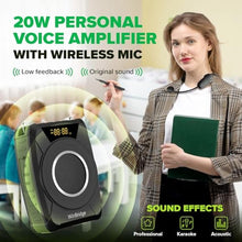 Load image into Gallery viewer, Waterproof Voice Amplifier with Wireless Microphone Headset M801 20W_2265