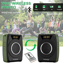 Load image into Gallery viewer, Waterproof Voice Amplifier with Wireless Microphone Headset M801 20W, black_2411