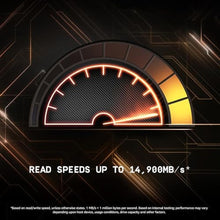 Load image into Gallery viewer, WD_Black SN8100 2TB NVMe SSD with Heatsink - PCIe 5.0x4, M.2 2280, Up to 14,900MB/s Read Speed, up to 11,000MB/s Write Speed, Best for AI Applications, Gaming, and Video Editing - WDS200T1XHM_1701