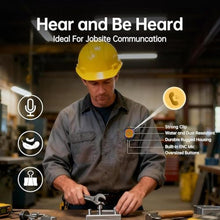 Load image into Gallery viewer, Wearable Bluetooth Speaker, Magnetic Clip-on Wireless Portable Speaker with 3 Light Modes, 10H USB, Built-in Mic Hands-Free Mini Loud Speaker, Lightweight for Jobsite Outdoor Work Commute Gift, Yellow_2289