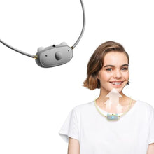 Load image into Gallery viewer, Wearable Ionic Air Purifier Necklace| Kids ages 3-10| Wildfire smoke| 99% removal rate verified by 3-party labs| Samll, portable | USB rechargeable- 28hrs| Airvida C1 Neck size 15.75 in.-Koala Grey_1