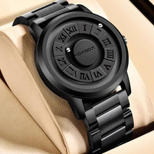 Load image into Gallery viewer, Weicam Unisex Cool Watches Roman Numerals Creative Magnetic Levitation Balls Dial Waterproof Quartz Wrist Watches Couple Watch (Black(Stainless Steel))_2551