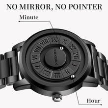 Load image into Gallery viewer, Weicam Unisex Cool Watches Roman Numerals Creative Magnetic Levitation Balls Dial Waterproof Quartz Wrist Watches Couple Watch (Black(Stainless Steel))_2554
