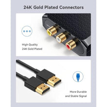 Load image into Gallery viewer, WENTER RCA to HDMI Adapter, 1080P AV to HDMI Converter, Mini Composite CVBS Audio Video Adapter Supports PAL/NTSC for VCR/VHS/Xbox/PS3/STB/N64/Wii/TV/PC/Blue-Ray DVD Players, Black_377