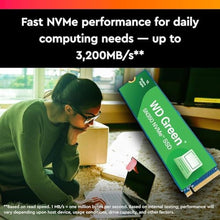 Load image into Gallery viewer, Western Digital 2TB WD Green SN350 NVMe Internal SSD Solid State Drive - Gen3 PCIe, QLC, M.2 2280, Up to 3,200 MB/s - WDS200T3G0C_39