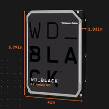 Load image into Gallery viewer, Western Digital 4TB WD Black Gaming Internal Hard Drive HDD - 7200 RPM, SATA 6 Gb/s, 256 MB Cache, 3.5" - WD4006FZBX_593