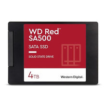 Load image into Gallery viewer, Western Digital 4TB WD Red SA500 NAS 3D NAND Internal SSD - SATA III 6 Gb/s, 2.5"/7mm, Up to 560 MB/s - WDS400T1R0A, Solid State Hard Drive_1