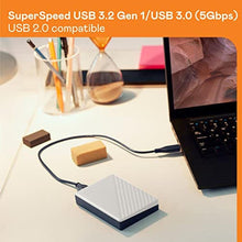 Load image into Gallery viewer, Western Digital 5TB My Passport Portable External Hard Drive with password protection and auto backup software, White - Western DigitalBPKJ0050BWT-WESN_2063