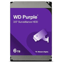 Load image into Gallery viewer, Western Digital 6TB WD Purple Surveillance Internal Hard Drive HDD - SATA 6 Gb/s, 128 MB Cache, 3.5" - WD62PURZ_1