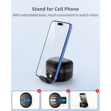 Load image into Gallery viewer, WEZAT TikTok Scrolling Ring with Phone Stand - Bluetooth Page Turner & Camera Shutter Remote for iPhone iPad and Android Phones & Tablets - Black_2112