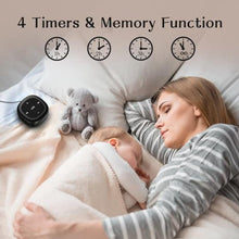 Load image into Gallery viewer, White Noise Sound Machine with 30 Soothing Sounds 36 Adjustable Volume Brown Noise Sound Machines for Sleep Office Privacy Bedroom 4 Timers Memory Function Sleep Sound Machine Baby Adult Elderly Care, Black_6244