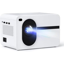 Load image into Gallery viewer, Wielio Projector with WiFi and Bluetooth Native 1080P Full HD Projector 18000 Lumens Outdoor 200" Projection Screen Video Movie Proyector Compatible with Smartphone, HDMI,USB,AV,Fire Stick, PS5, White_1